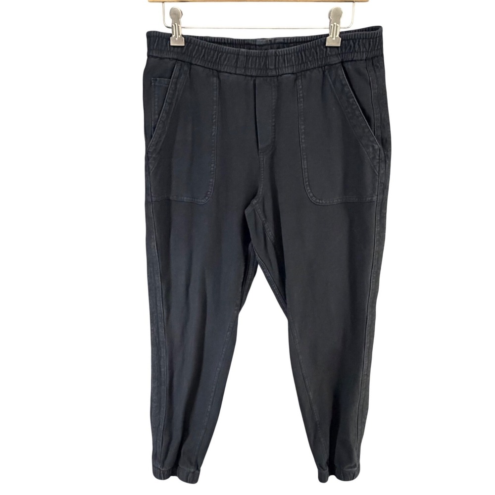 Athleta Farallon Jogger Pants Womens 8 Black Cotton Stretch Gorpcore Outdoor